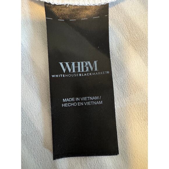 WHBM Long Sleeve Poplin Shirt Dress, French Navy Stripe, Size 8 - Picture 11 of 12